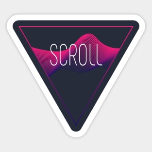 scroll Sticker